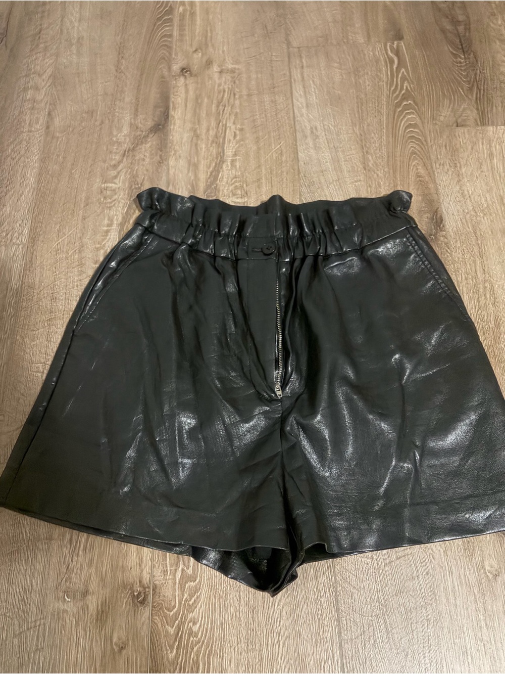 Aritzia Faux Leather Shorts, Size 6